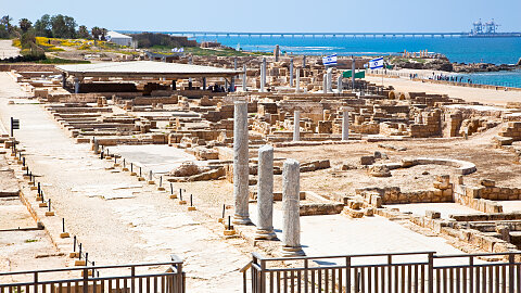 June 7 - Caesarea Maritima, Tel Megiddo,  Nazareth (Mount Precipice), Cana (Drive Through)