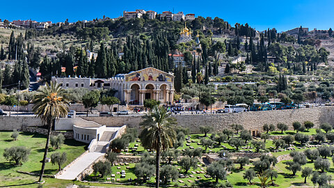January 17 - Mount of Olives, Garden of Gethsemane, Caiaphas’ House, Upper Room, Bethlehem