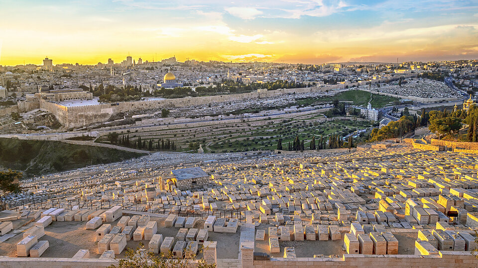 sunset jerusalem israel