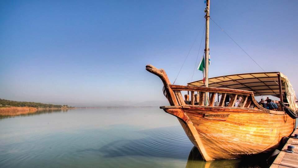 boat on the sea of galilee1